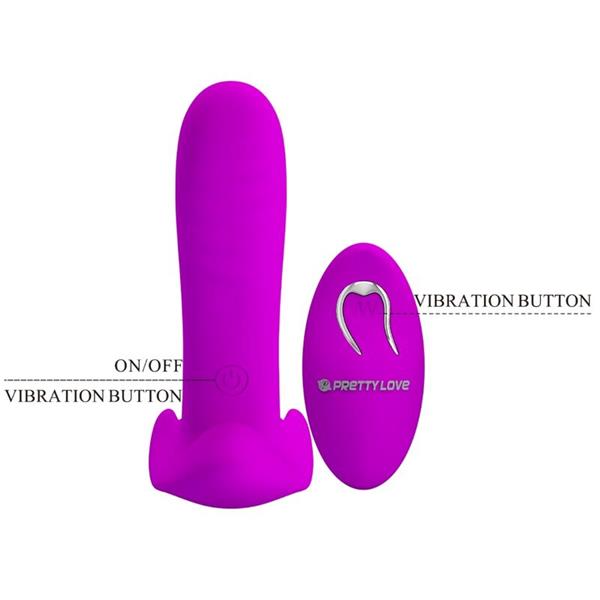 MASAŽER & VIBRATOR 12 VIBRACIJ DALJINSKI UPRAVLJALNIK PURPLE