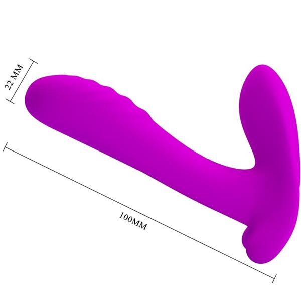 MASAŽER & VIBRATOR 12 VIBRACIJ DALJINSKI UPRAVLJALNIK PURPLE