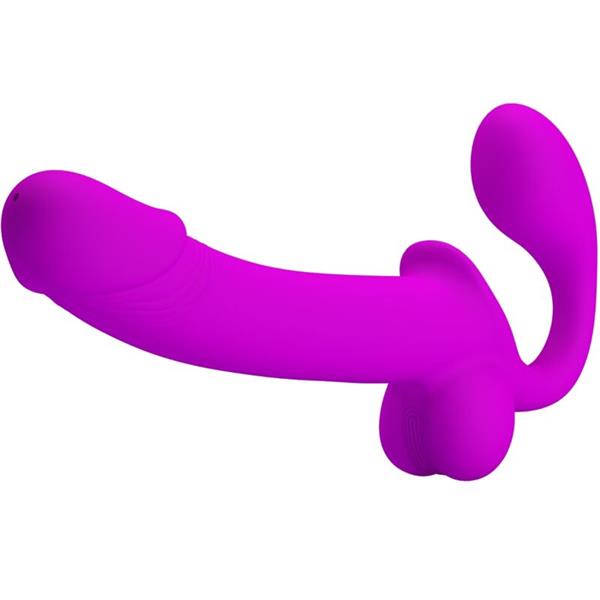 KELPIE DVOJNA STRAP-ON STIMULATOR LJUBIČASTA