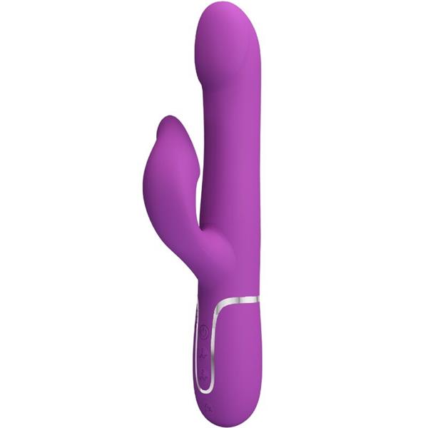 4 IN 1 MULTIFUNCTION VIBRATOR & STIMULATOR PURPLE