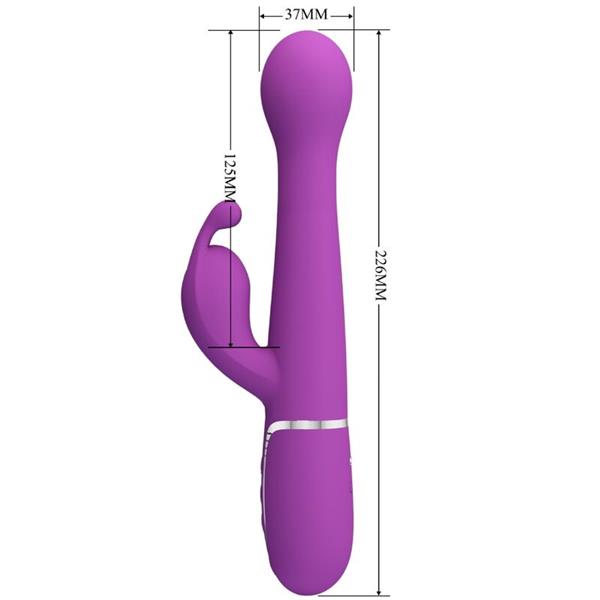 DEJON 3 IN 1 MULTIFUNCTION RABBIT VIBRATOR  PURPLE