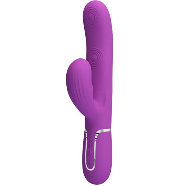 PERLITA 3 V 1 MULTIFUNKCIONALNI ZAJČJI VIBRATOR PURPURNI