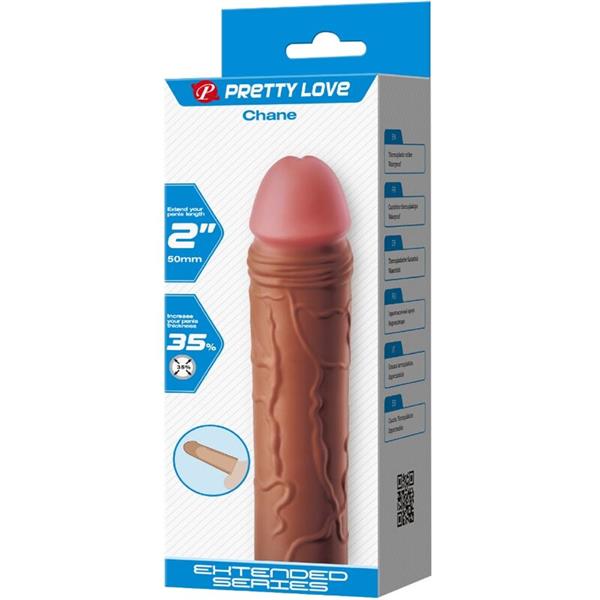 CHANE PENIS SLEEVE WITH 5 CM EXTENSION MULATTO