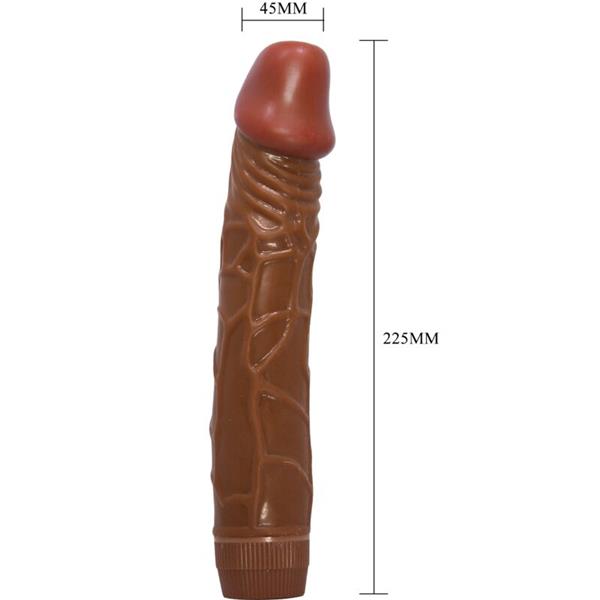 BOB REALISTIC VIBRATOR 22.5 CM MULATTO