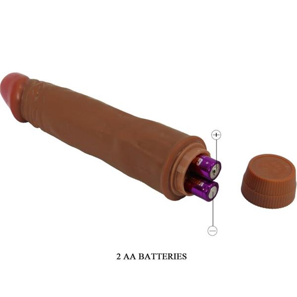 DWARF REALISTIC VIBRATOR 21 CM MULATTO