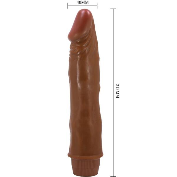 DWARF REALISTIC VIBRATOR 21 CM MULATTO