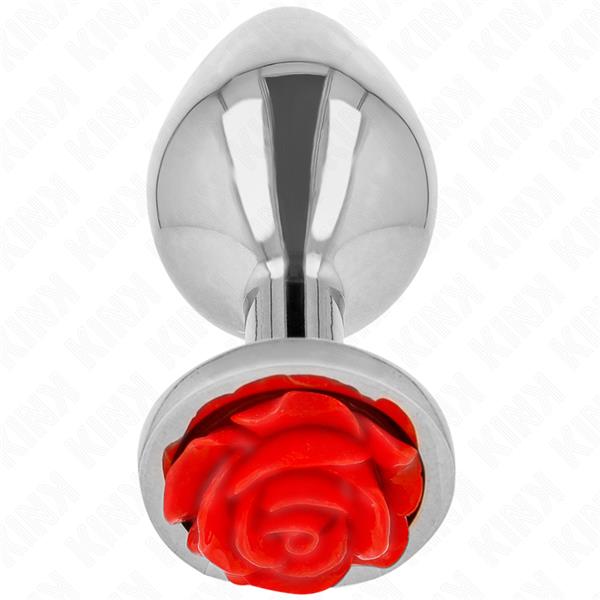 PLUG ANAL ROSE RED SIZE S