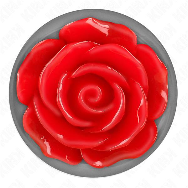 PLUG ANAL ROSE RED SIZE M