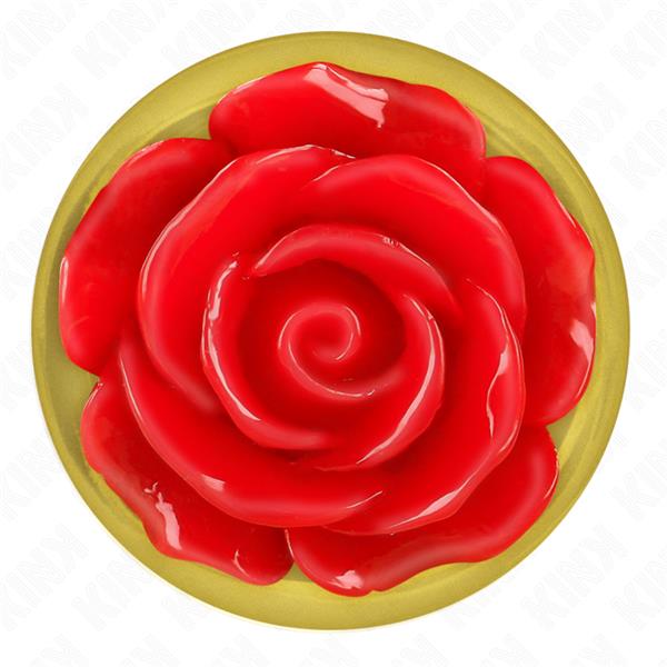 PLUG ANAL GOLD ROSE RED SIZE M