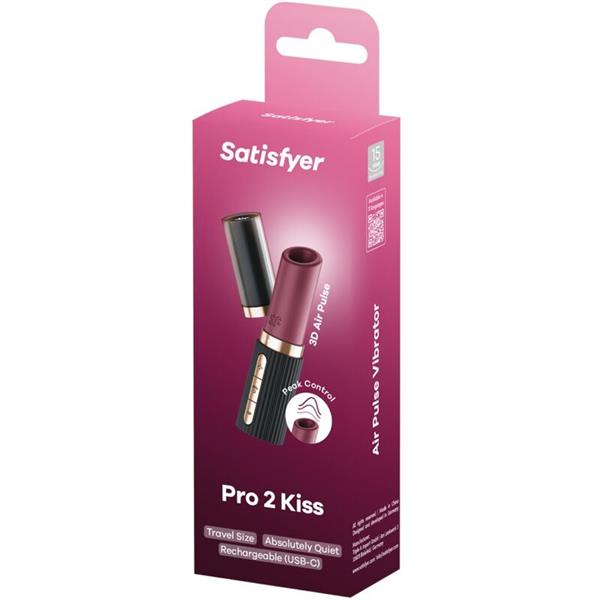 PRO 2 KISS WAVE CLITORIS STIMULATOR GARNET / BLACK