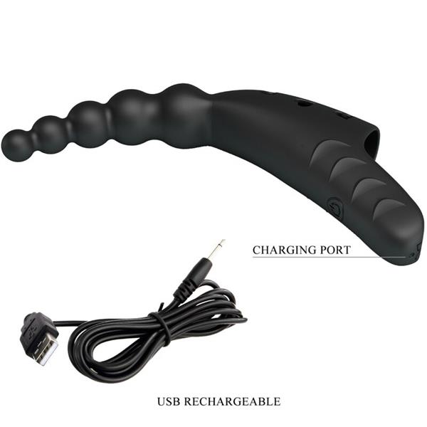 JORDIN FINGER VIBRATOR 10 VIBRACIJA CRNI