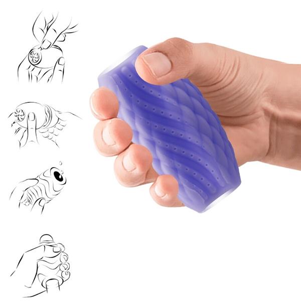 ATHENA EROS SILICONE MALE MASTURBATOR PURPLE