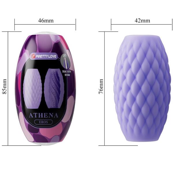 ATHENA EROS SILICONE MALE MASTURBATOR PURPLE