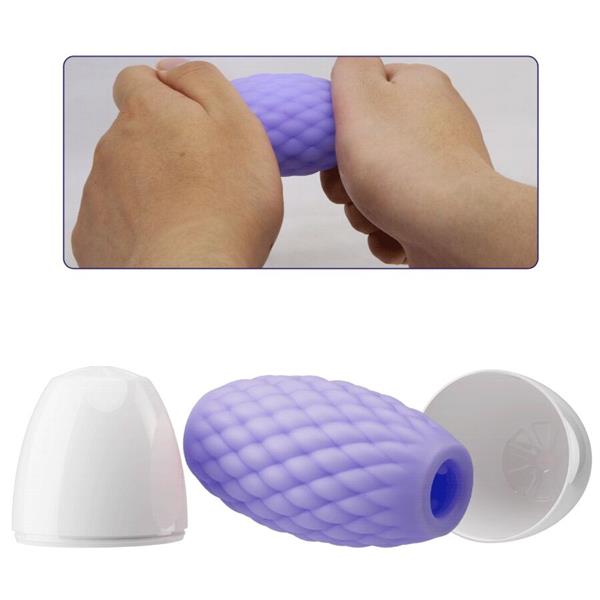 ATHENA EROS SILICONE MALE MASTURBATOR PURPLE