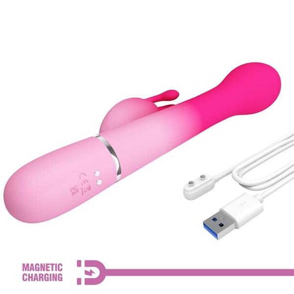 DEJON 3 V 1 MULTIFUNKCIONALNI ZAJČJI VIBRATOR ROZA