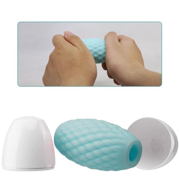 ATHENA EROS SILICONE MALE MASTURBATOR SKY BLUE