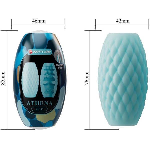 ATHENA EROS SILICONE MALE MASTURBATOR SKY BLUE