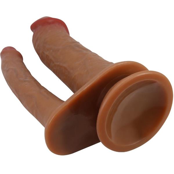 GORAN DOUBLE DILDO REALISTIC NATURAL MULATO