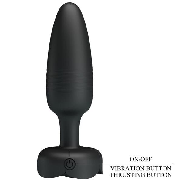 TARION ANAL PLUG WITH  LED LIGHT BLACK 12.5 CM