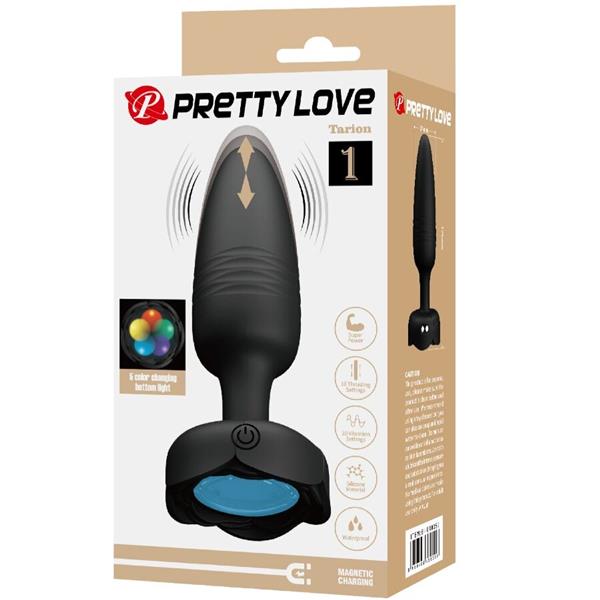 TARION ANAL PLUG WITH  LED LIGHT BLACK 12.5 CM