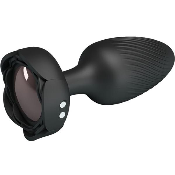 VARIAN ANALNI VTIČ Z LED LUČJO ČRN 10.8 CM