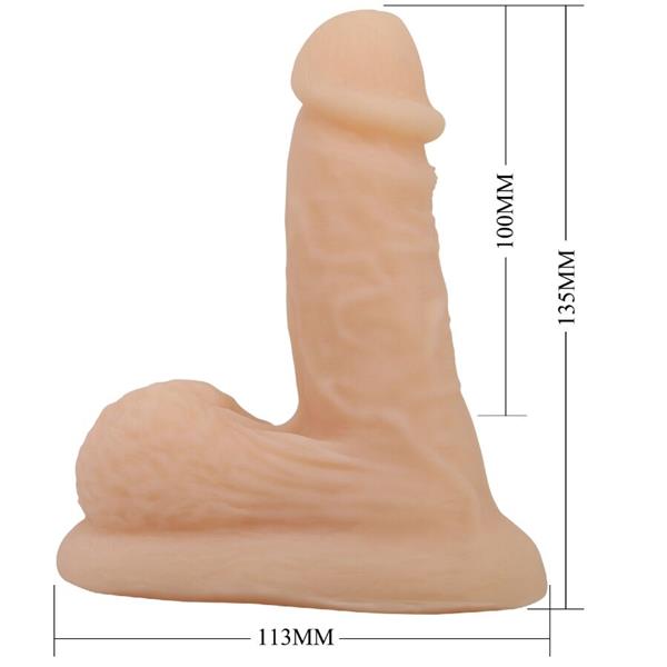 WILDON ULTRA REALISTIC AND ELASTIC DILDO 10 CM NATURAL