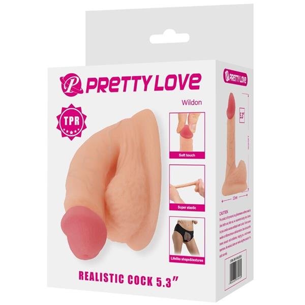 WILDON ULTRA REALISTIC AND ELASTIC DILDO 10 CM NATURAL