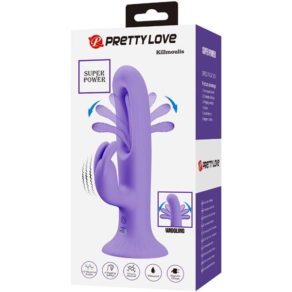KILLMOULIS ZAJČEK VIBRATOR 12 NAČINOV VIBRACIJE PURPLE