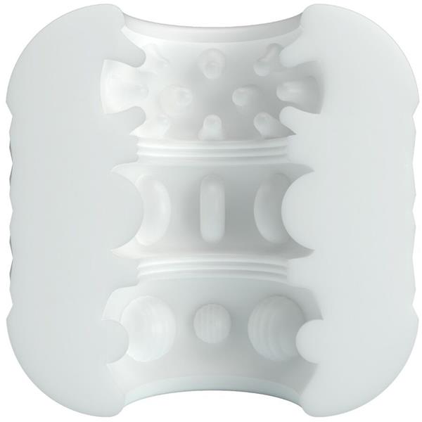 CRYSTLE MALE MASTURBATOR WHITE