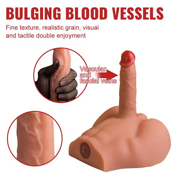 PEEL DILDO ASS REALISTIC DILDO MASTURBATOR FRONT POSITION WITH THRUSTING 17.5 CM