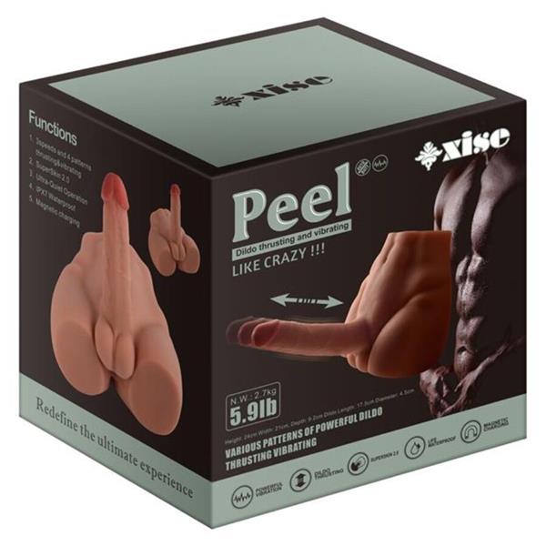 PEEL DILDO ASS REALISTIC DILDO MASTURBATOR FRONT POSITION WITH THRUSTING 17.5 CM