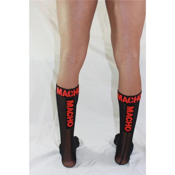 THIN SOCKS ONE SIZE BLACK/RED