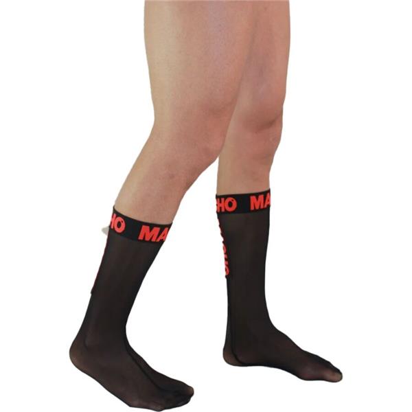 THIN SOCKS ONE SIZE BLACK/RED