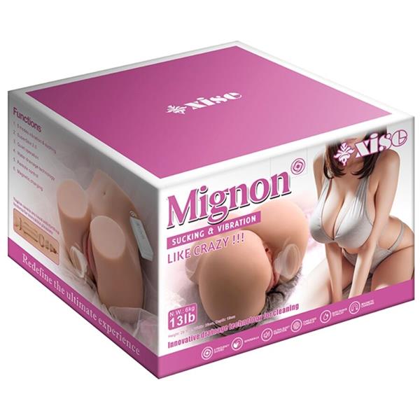 MIGNON SESALNA REALISTIČNA VAGINA MASTURBATOR Z VIBRACIJO IN STIMULATIVNIMI VALOVI TER DALJINSKIM Nadzorom 6 KG