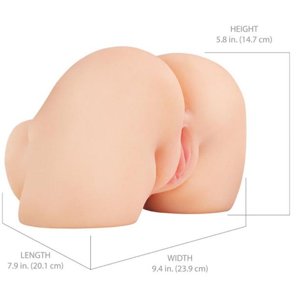 SHAKETHAT ASS REALISTIC VAGINA AND ANUS MASTURBATOR WITH VIBRATION