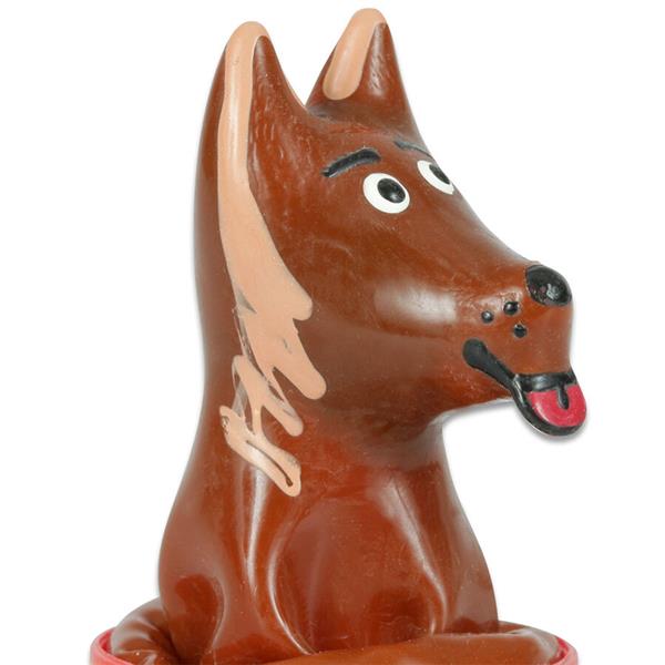 HANDPAINTED NOVELTY CONDOMS DOG