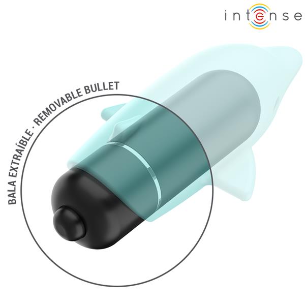 ECHO VIBRATING BULLET DOLPHIN BLUE 8 X 4.7 CM