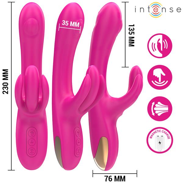 BRITNEY MULTIFUNCTION RABBIT VIBRATOR 23 CM PINK