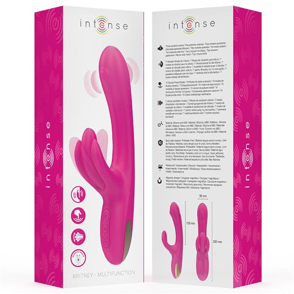 BRITNEY MULTIFUNCTION RABBIT VIBRATOR 23 CM PINK