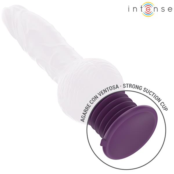 TATUM VIŠEFUNKCIONALNI VIBRATOR S GORE-DOLJE VIBRACIJOM 24 CM LJUBIČASTI