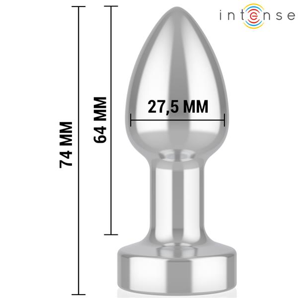 ANAL PLUG 10 VIBRATIONS METAL WITH REMOTE CONTROL S