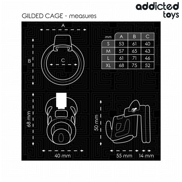 GILDEN CAGE SILICONE PENIS CAGE 8.5 CM