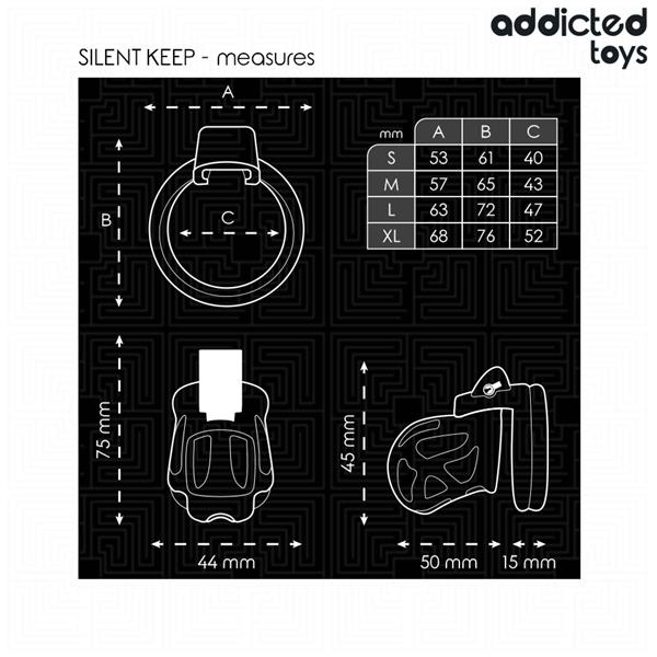 SILENT KEEP PENIS CAGE 7.5 CM