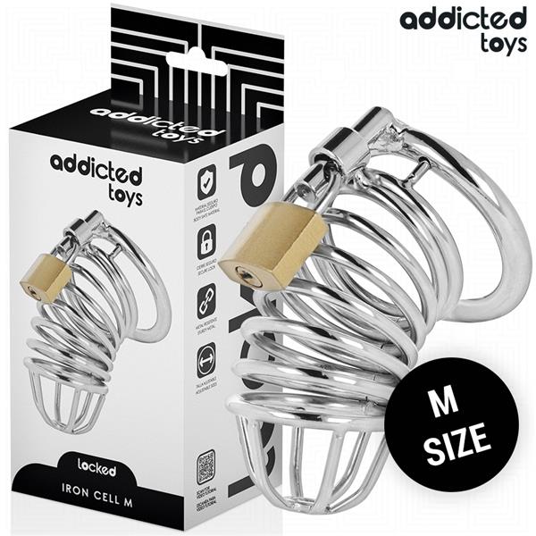 IRON CELL METAL PENIS CAGE SIZE M
