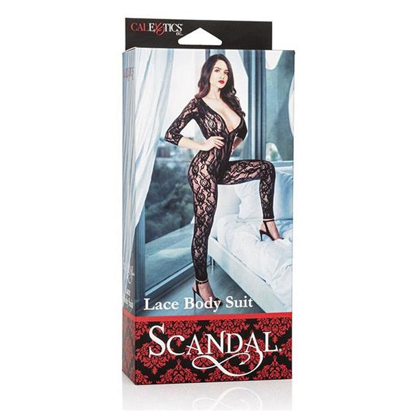 SCANDAL BLACK LACE BODYSUIT