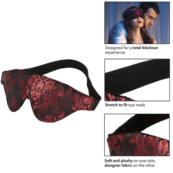 SCANDAL OPAQUE EYE MASK WITH RED DETAILS