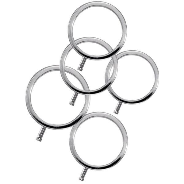 ELECTRARINGS METAL PENIS RINGS PACK OF 5
