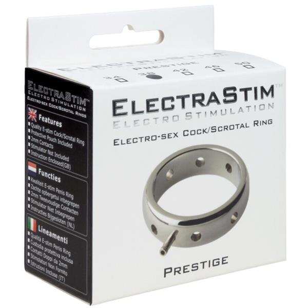 PRESTIGE ELECTROMAGNETIC METAL PENIS RING 38 MM