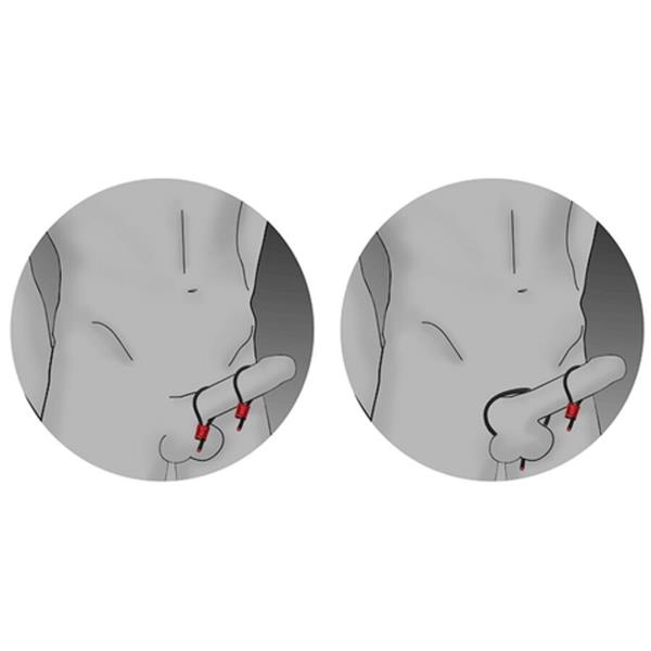 PRESTIGE ELECTRA LOOPS ADJUSTABLE COCK RINGS RED