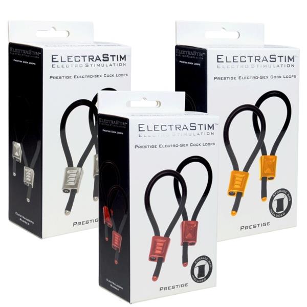 PRESTIGE ELECTRA LOOPS ADJUSTABLE COCK RINGS RED